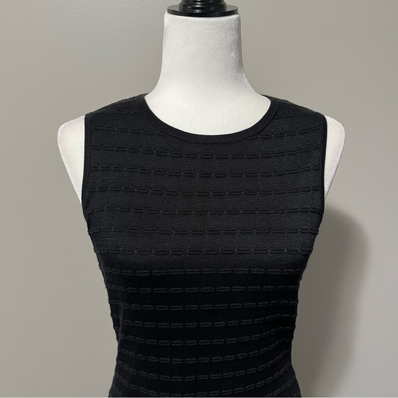 Brooks Brothers Black Knit Sleeveless Bodycon Dress - Picture 3 of 11